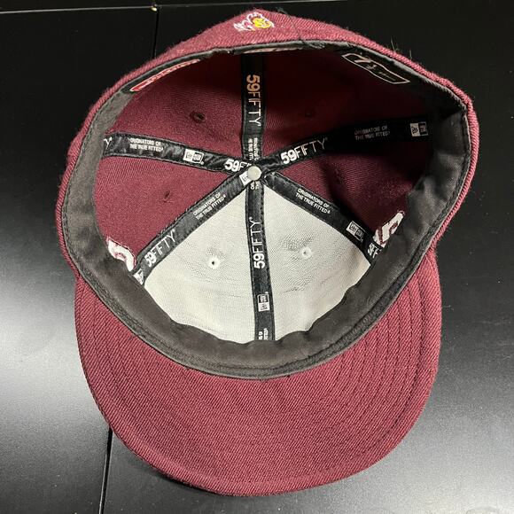 Vintage New Era 59Fifty Arizona Sun Devils Fitted Men’s Sz 7 1/2 Preowned - Picture 5 of 6
